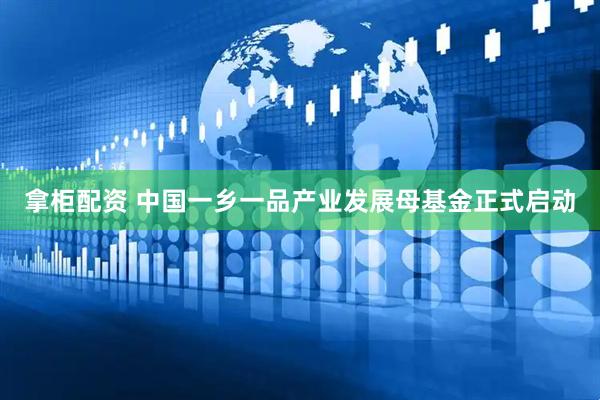 拿柜配资 中国一乡一品产业发展母基金正式启动